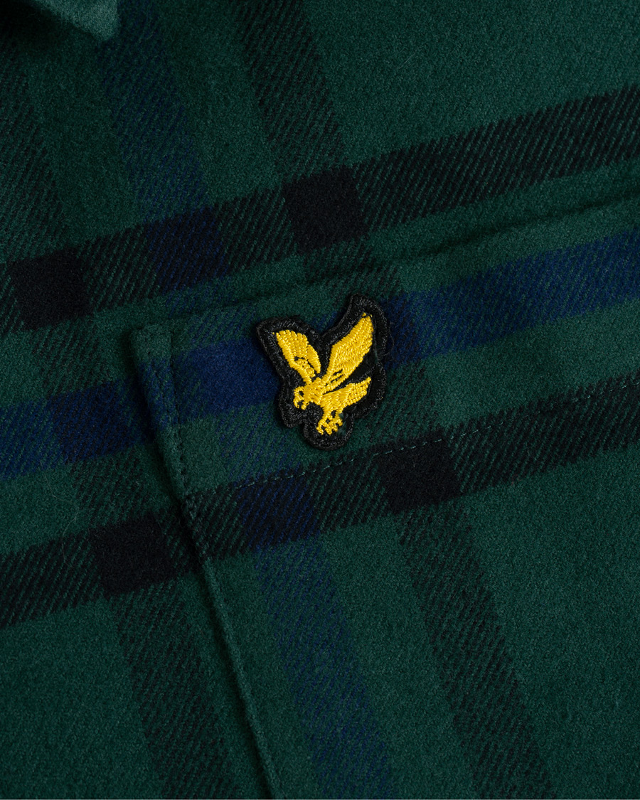 Homme | Chemises | Lyle & Scott | Tartan Overshirt Jade Green