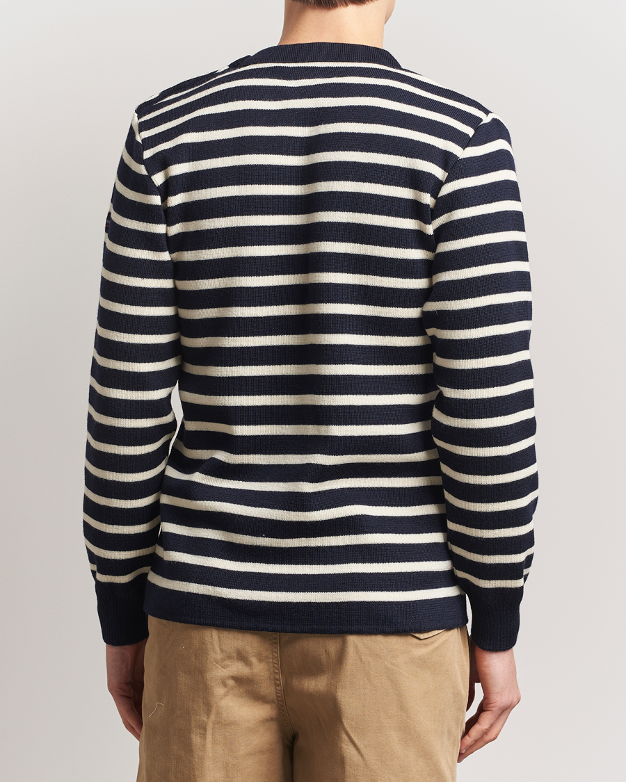 Homme | Pulls Et Tricots | Armor-lux | Fouesnant Classic Sweater Rich Navy/Nature