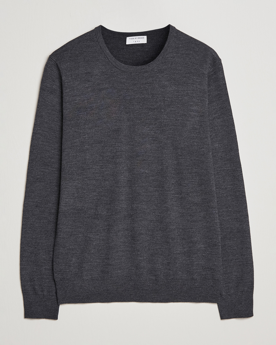 Homme | Pulls Et Tricots | Tiger of Sweden | Nichols Crew Neck Pullover Grey