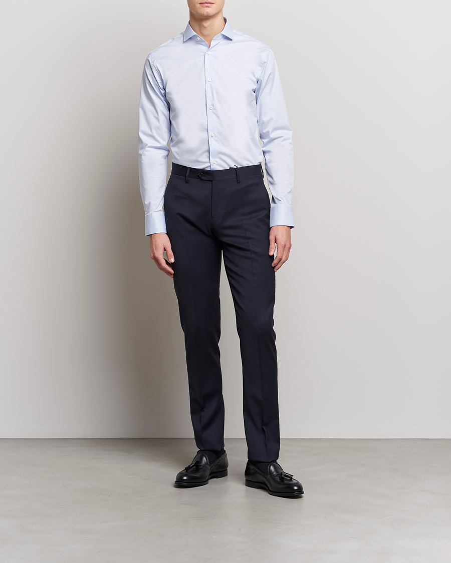 Homme | Sections | Tiger of Sweden | Farell 5 Stretch Shirt Light Blue