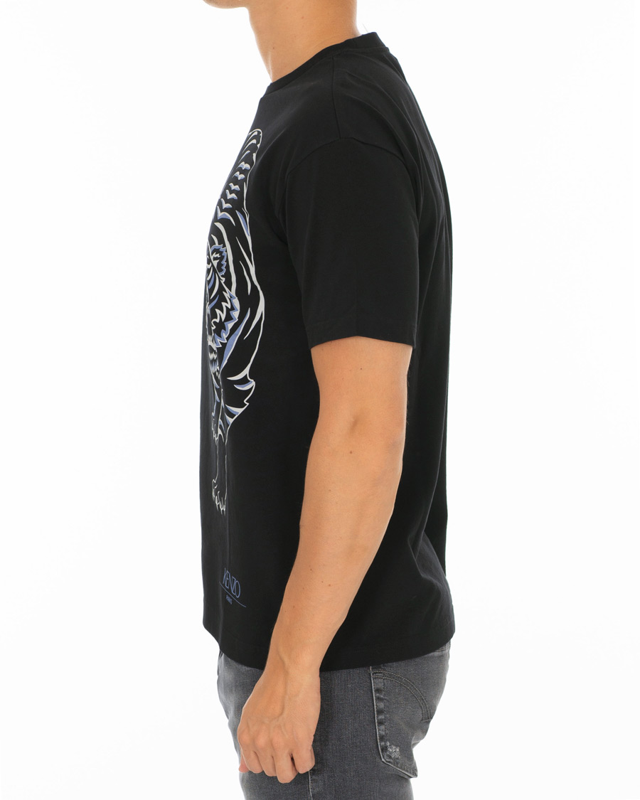 Homme | T-shirts | KENZO | Double Tiger T-shirt Black