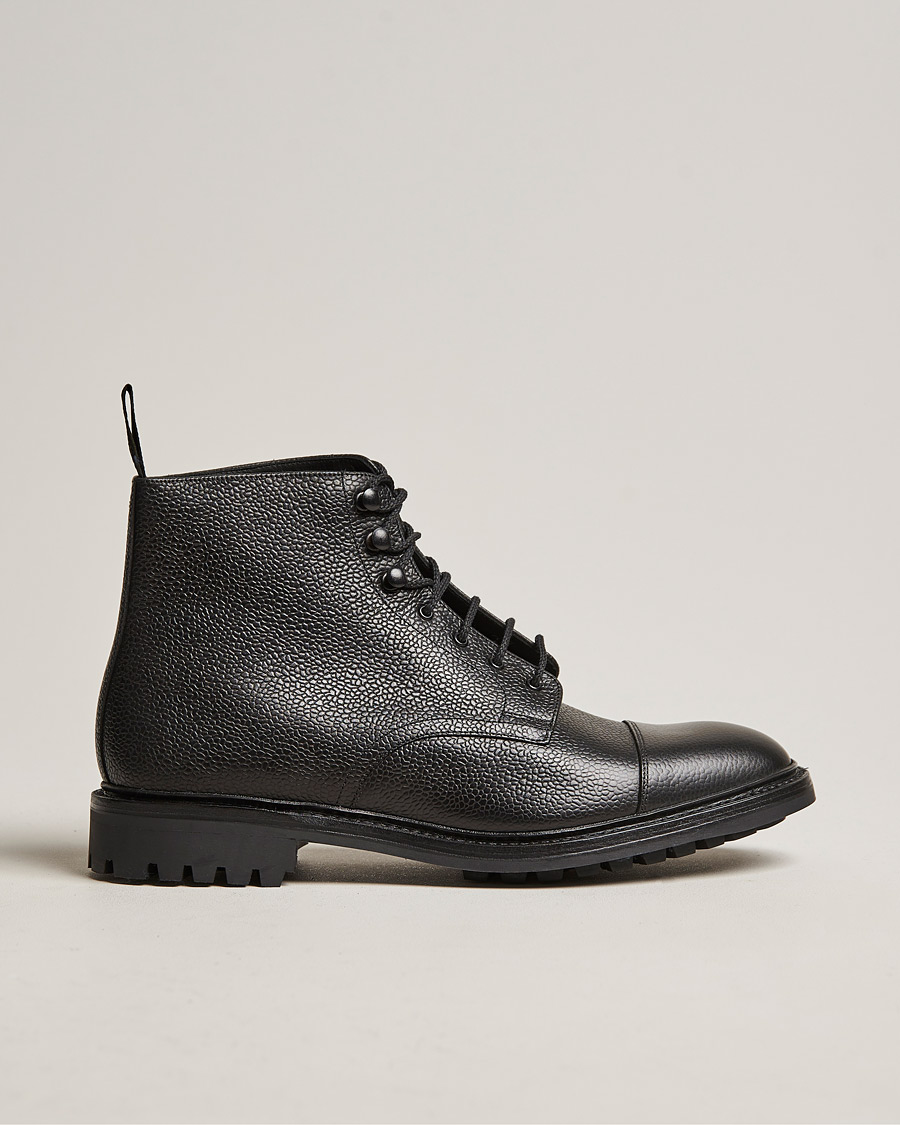 Homme | Bottes | Loake 1880 | Sedbergh Derby Boot Black Calf Grain