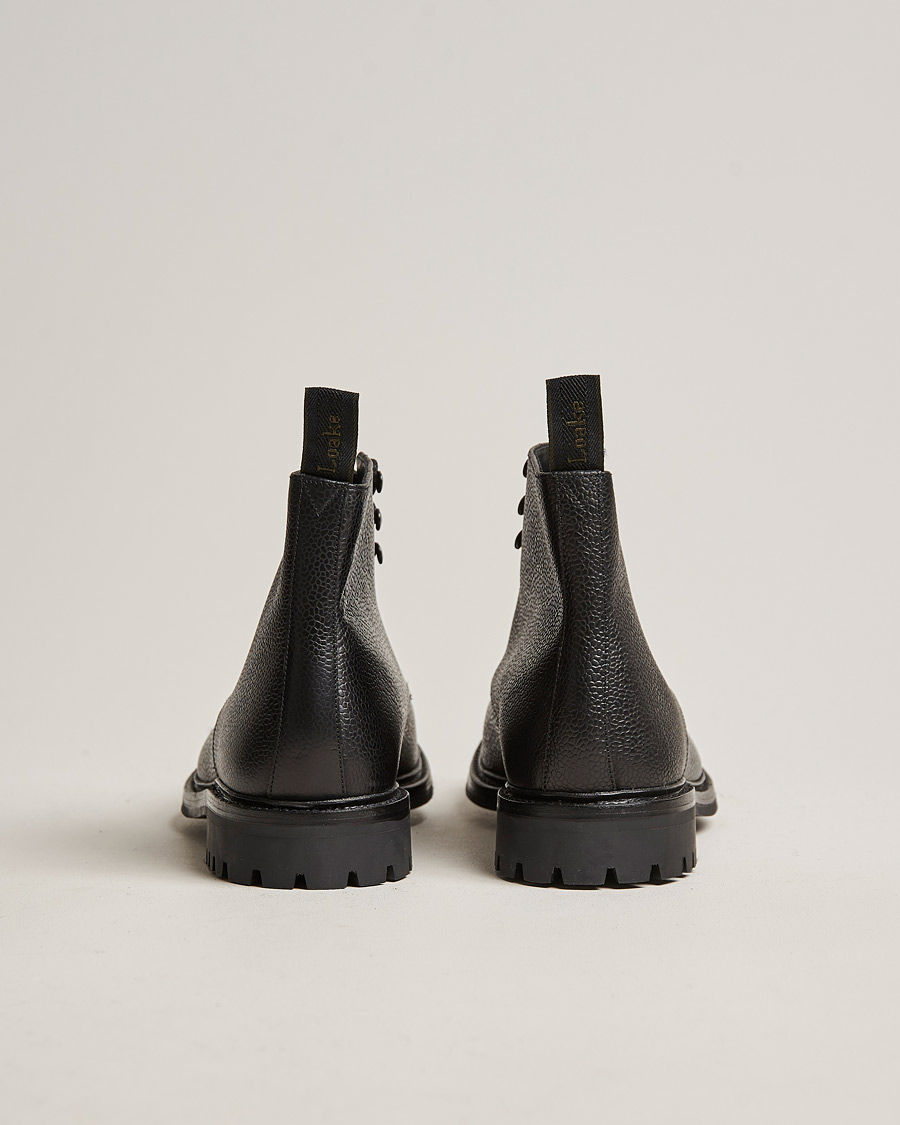 Homme | Bottes | Loake 1880 | Sedbergh Derby Boot Black Calf Grain