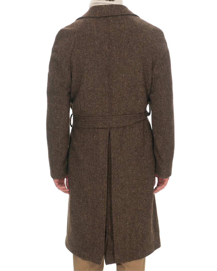 Homme | Manteaux Et Vestes | Berg&Berg | Nisse Herringbone Raglan Coat Brown