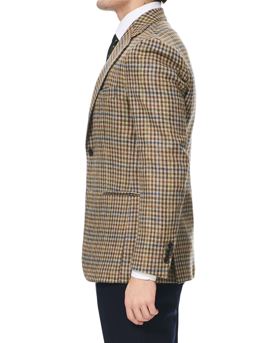 Homme | Blazers | Berg&Berg | Dan II Gun Club Check Wool Blazer Brown/Olive