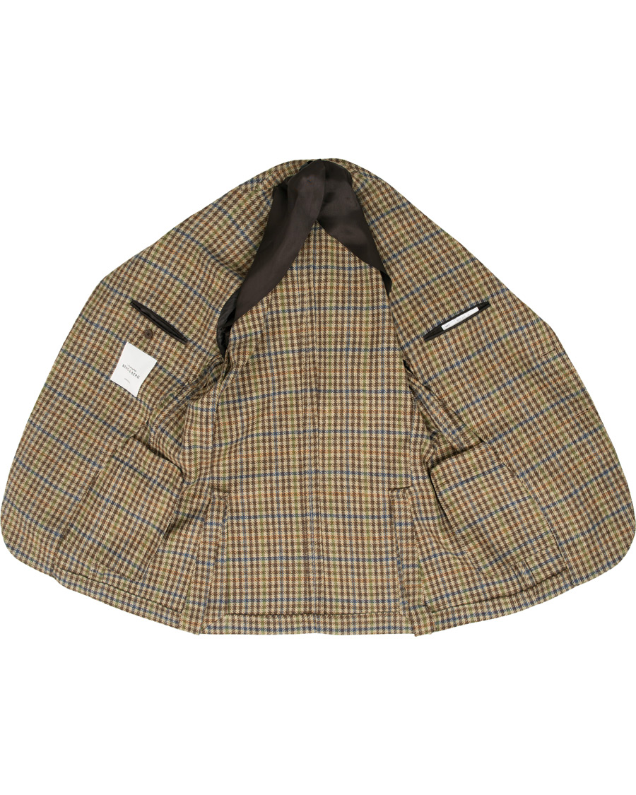 Homme | Blazers | Berg&Berg | Dan II Gun Club Check Wool Blazer Brown/Olive