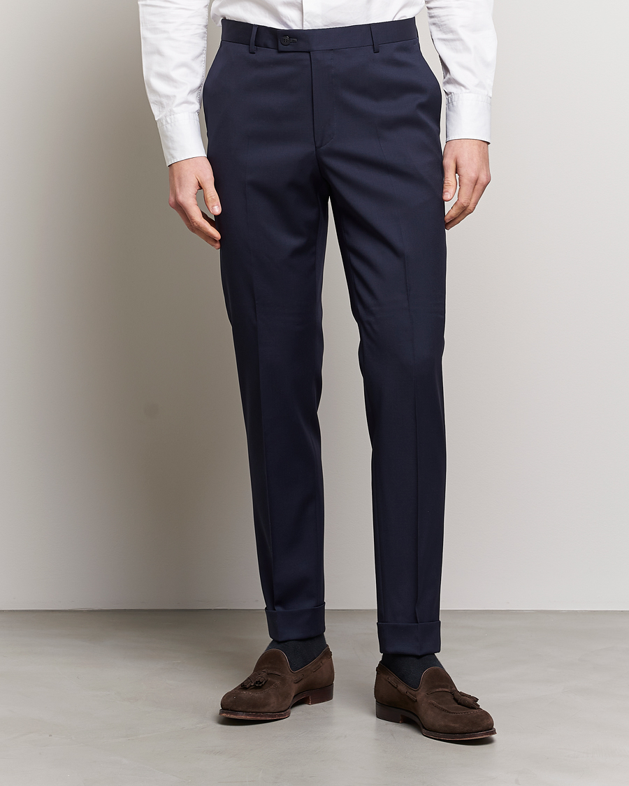 Homme | Pantalons | Morris | Prestige Wool Suit Trousers Navy