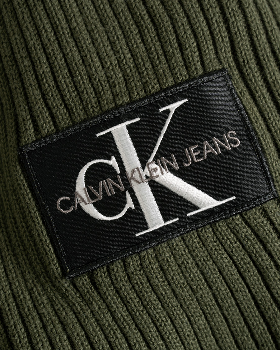Homme | Pulls Et Tricots | Calvin Klein Jeans | Knitted Monogram Sleeve Badge Crew Neck Deep Depths