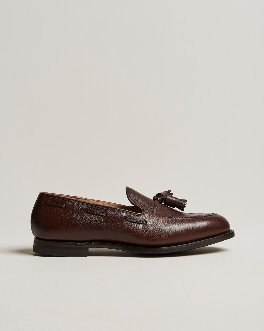 Homme | Loafers | Crockett & Jones | Cavendish 2 City Sole Dark Brown Grain