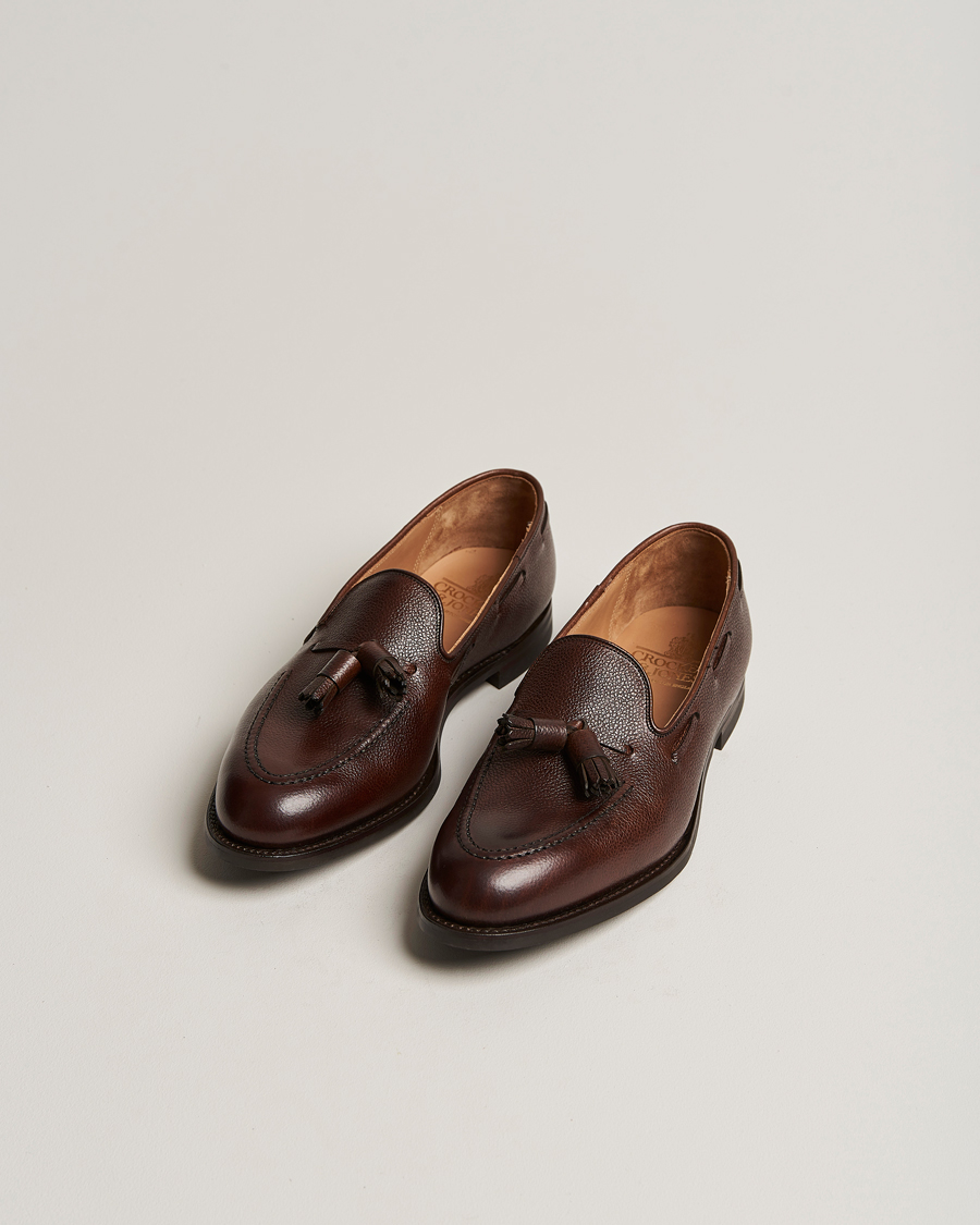 Homme | Loafers | Crockett & Jones | Cavendish 2 City Sole Dark Brown Grain