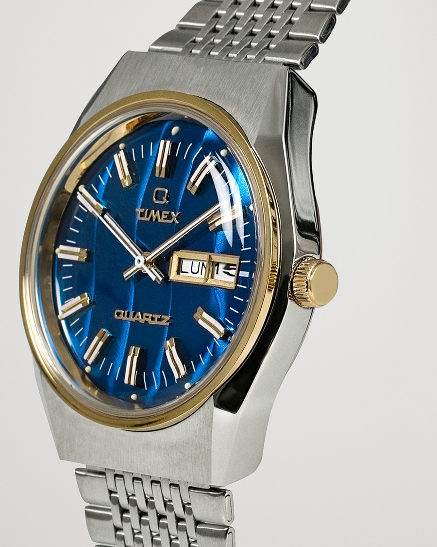 Homme | Timex Q Reissue 1978 Falcon Eye 38mm Steel/Blue Dial | Timex | Q Reissue 1978 Falcon Eye 38mm Steel/Blue Dial