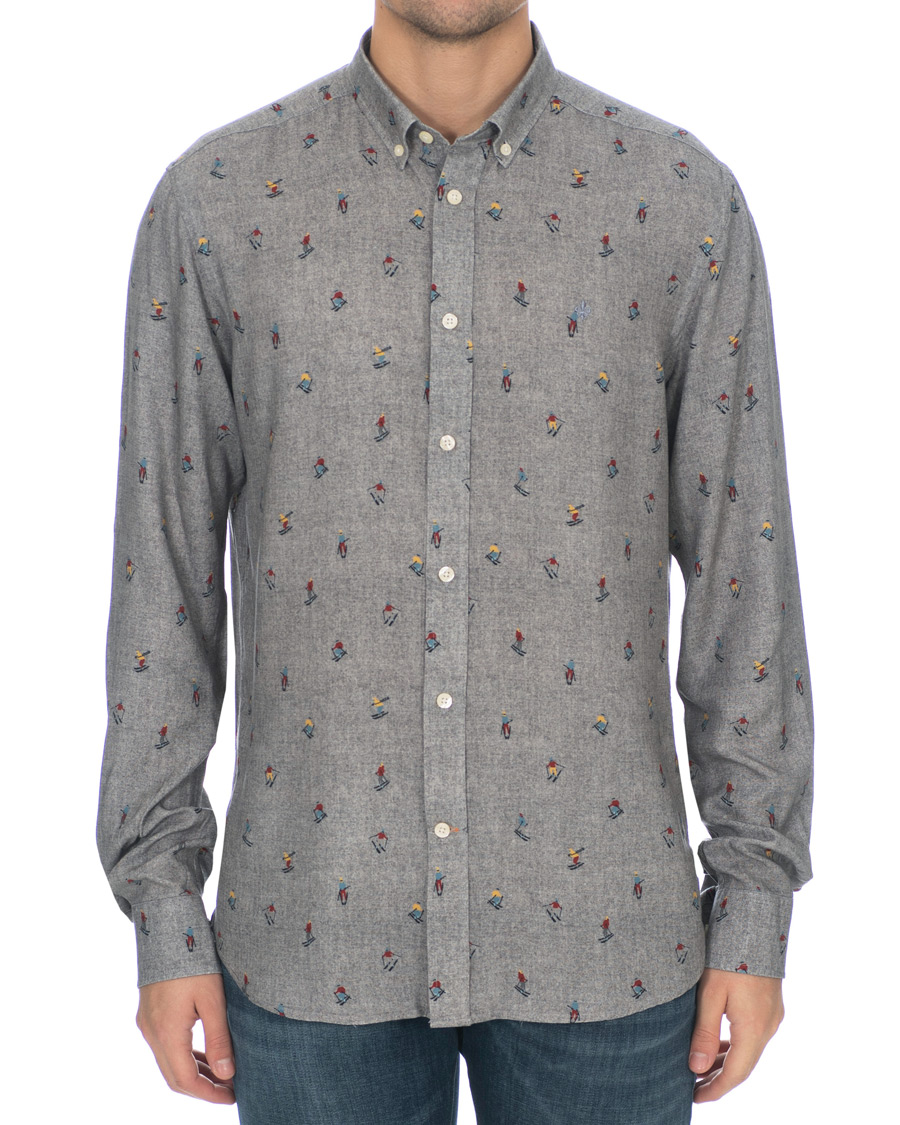 Homme | Chemises | Morris | Jasper Button Down Tencel Ski Shirt Grey