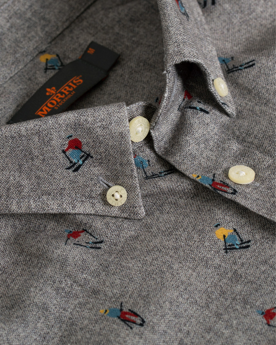 Homme | Chemises | Morris | Jasper Button Down Tencel Ski Shirt Grey