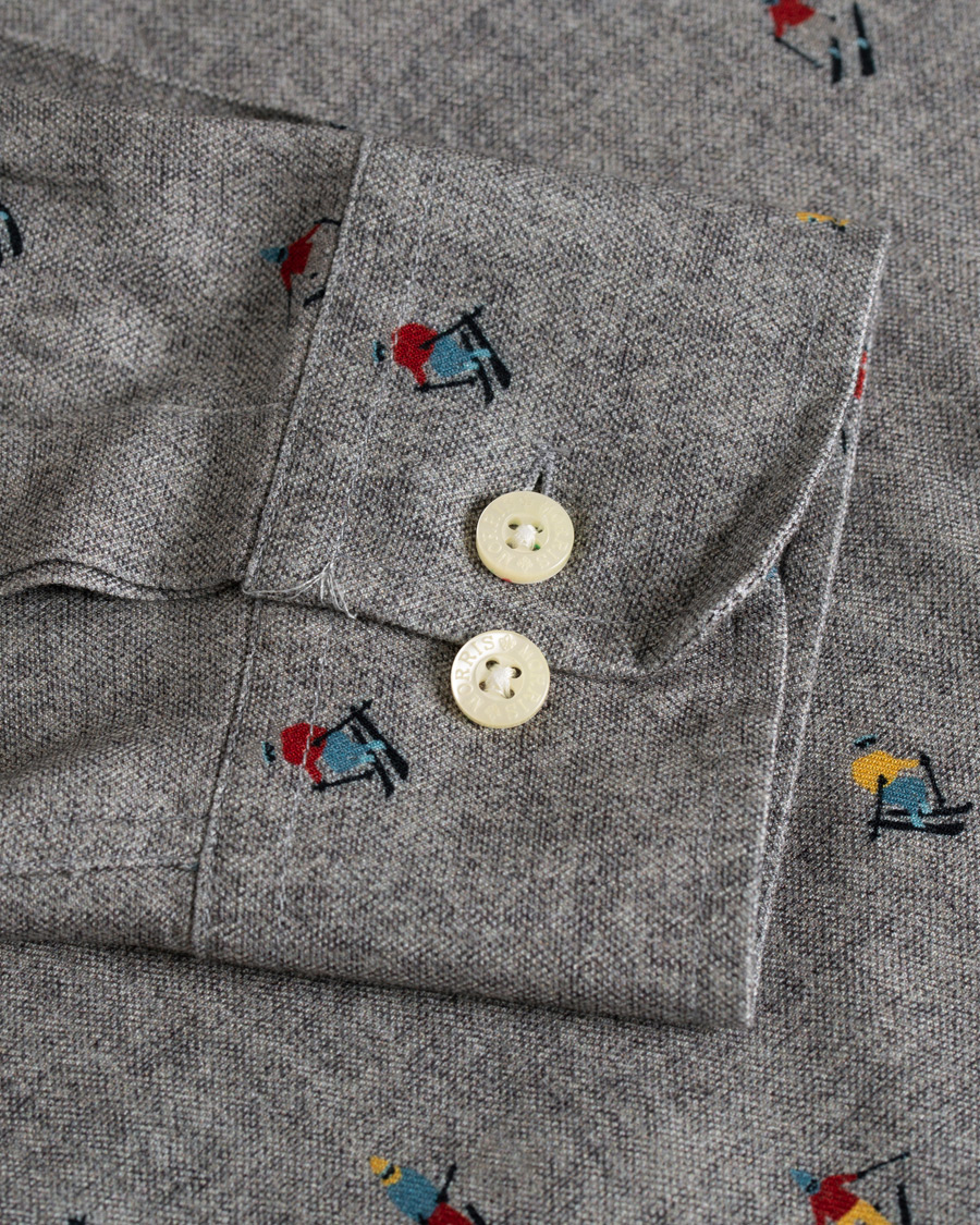Homme | Chemises | Morris | Jasper Button Down Tencel Ski Shirt Grey