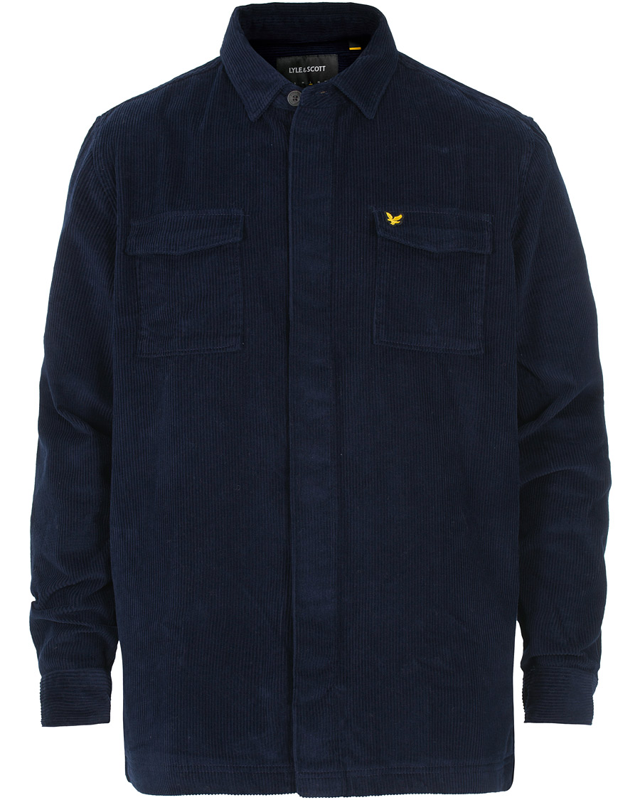 Homme | Chemises | Lyle & Scott | Corduroy Overshirt Navy