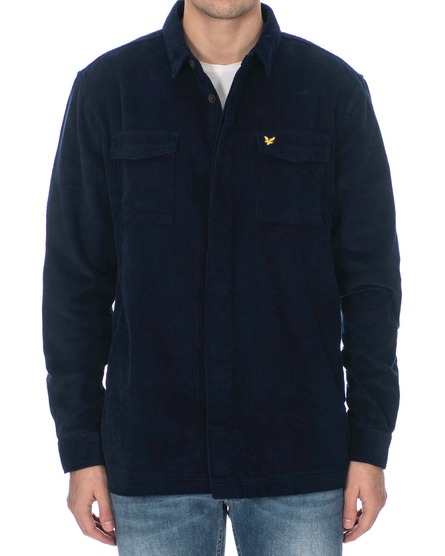 Homme | Chemises | Lyle & Scott | Corduroy Overshirt Navy