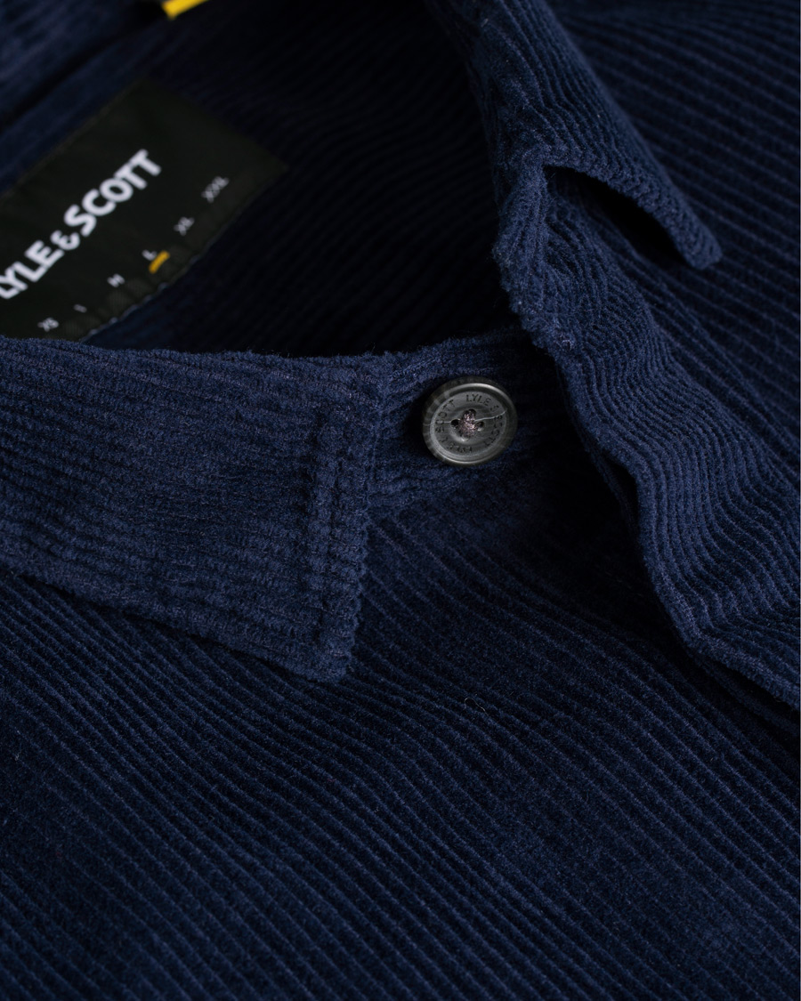 Homme | Chemises | Lyle & Scott | Corduroy Overshirt Navy