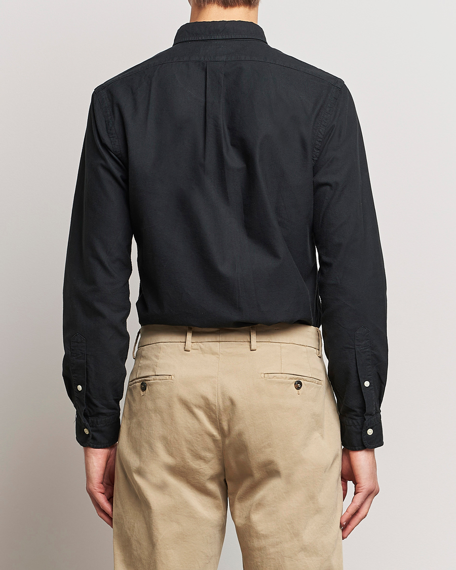 Homme | Chemises | Polo Ralph Lauren | Slim Fit Garment Dyed Oxford Shirt Polo Black