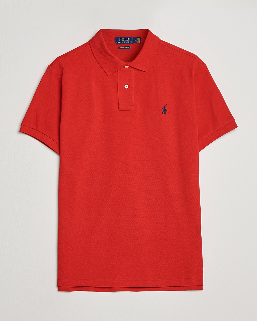 Homme | Polos | Polo Ralph Lauren | Custom Slim Fit Polo Red