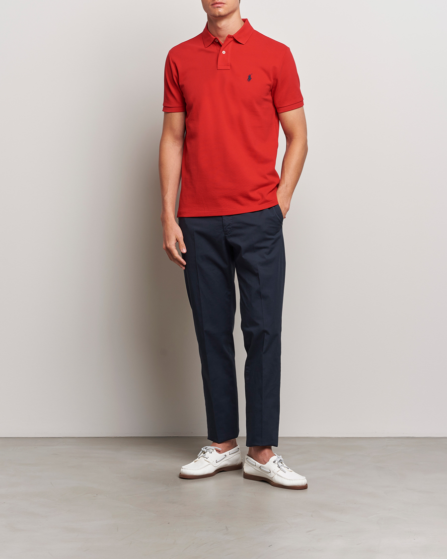 Homme | Polos | Polo Ralph Lauren | Custom Slim Fit Polo Red