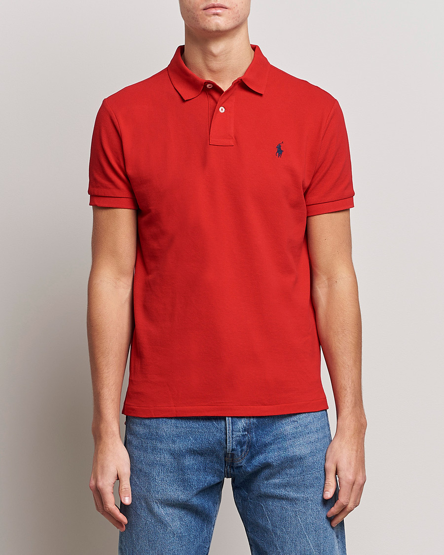 Homme | Polos À Manches Courtes | Polo Ralph Lauren | Custom Slim Fit Polo Red