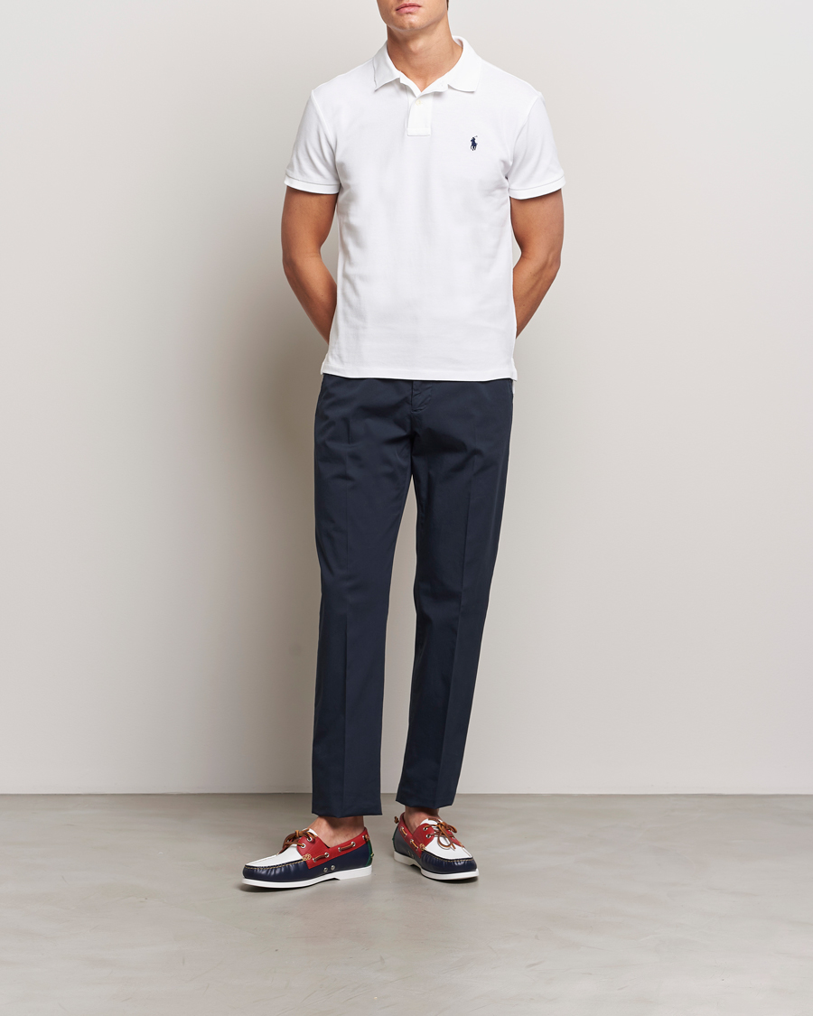 Homme | Polos | Polo Ralph Lauren | Custom Slim Fit Polo White
