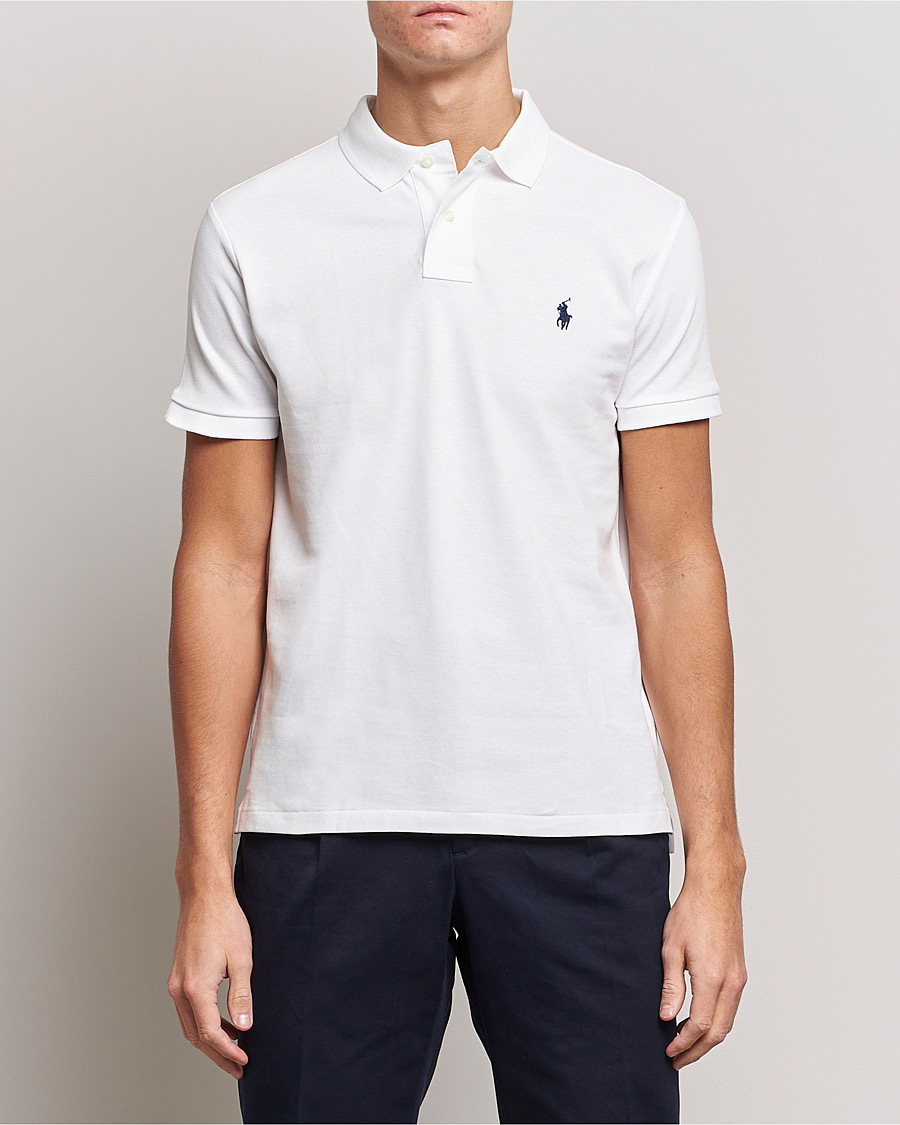 Homme | Only Polo | Polo Ralph Lauren | Custom Slim Fit Polo White