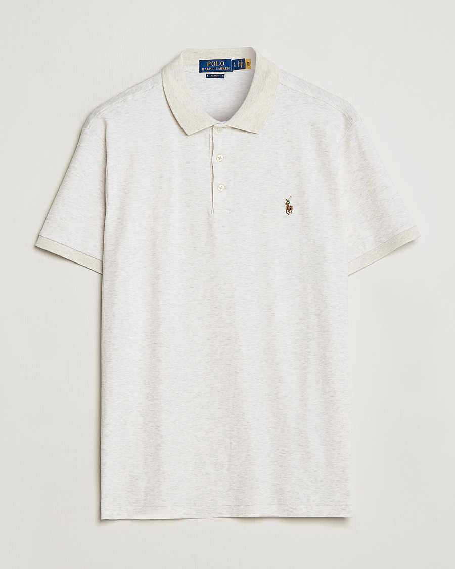 Homme | Polos | Polo Ralph Lauren | Slim Fit Pima Cotton Polo Polo State Heather