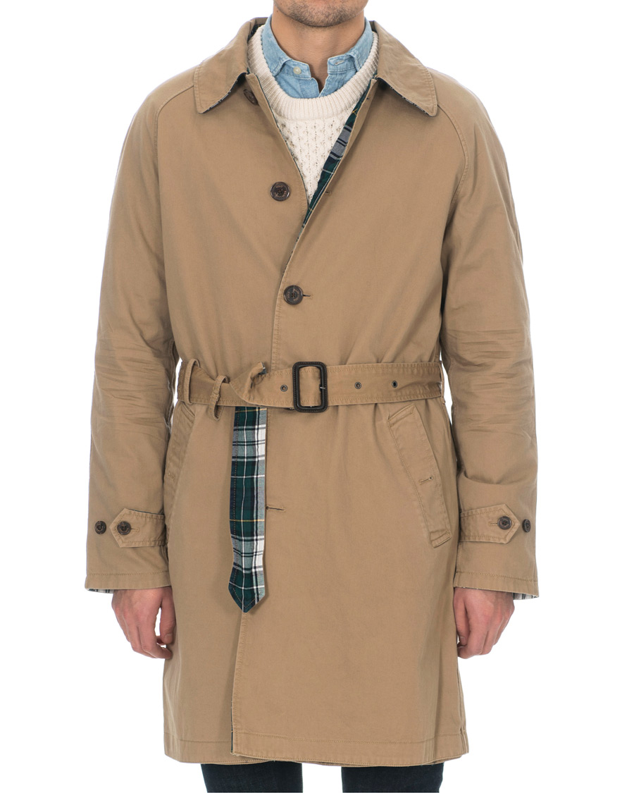 Homme | Manteaux Et Vestes | Polo Ralph Lauren | Reversible Trench Coat Desert Khaki/Gordon Tartan