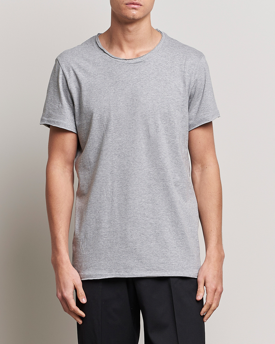 Homme | T-shirts À Manches Courtes | Bread & Boxers | Crew Neck Relaxed Grey Melange