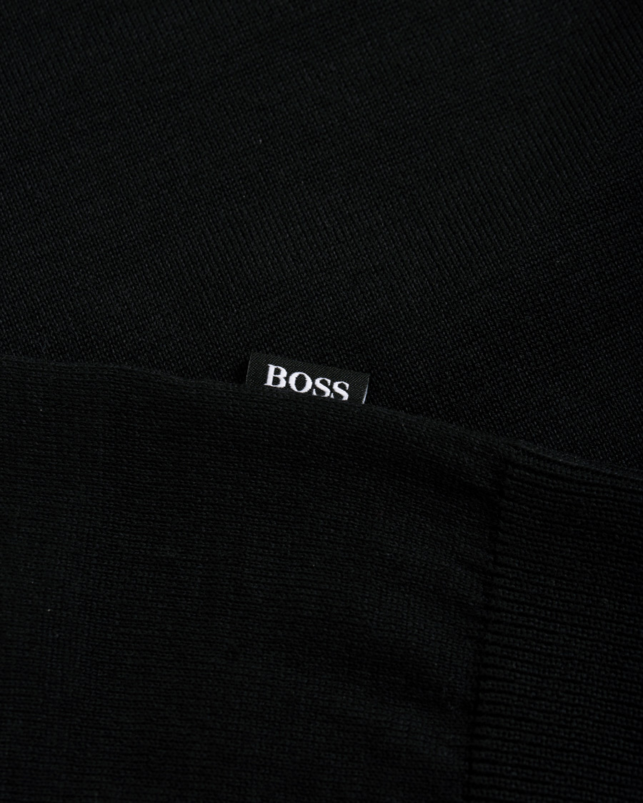 Homme | Pulls Et Tricots | BOSS BLACK | BOSS Grayson Extra Fine Merino Knitted Poloshirt Black