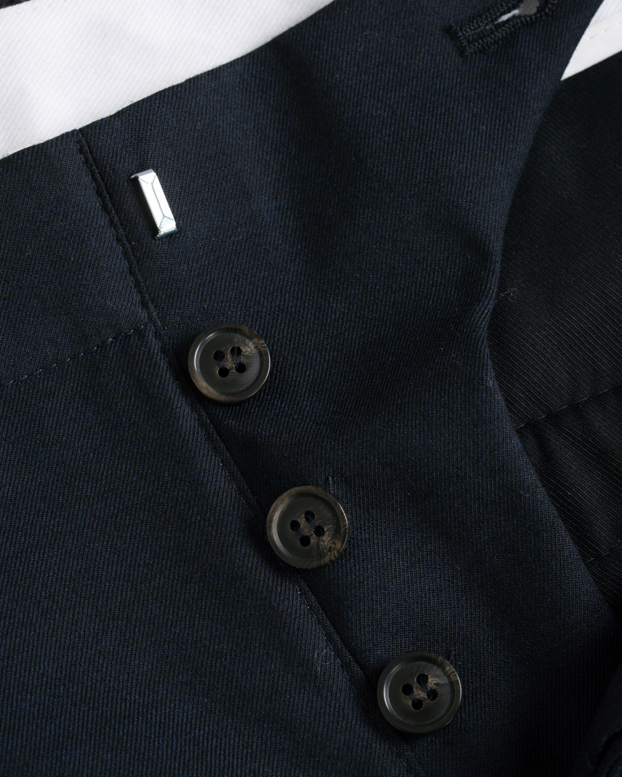 Homme | Pantalons | Tiger of Sweden | Tarine Cropt Pleated Trousers Navy