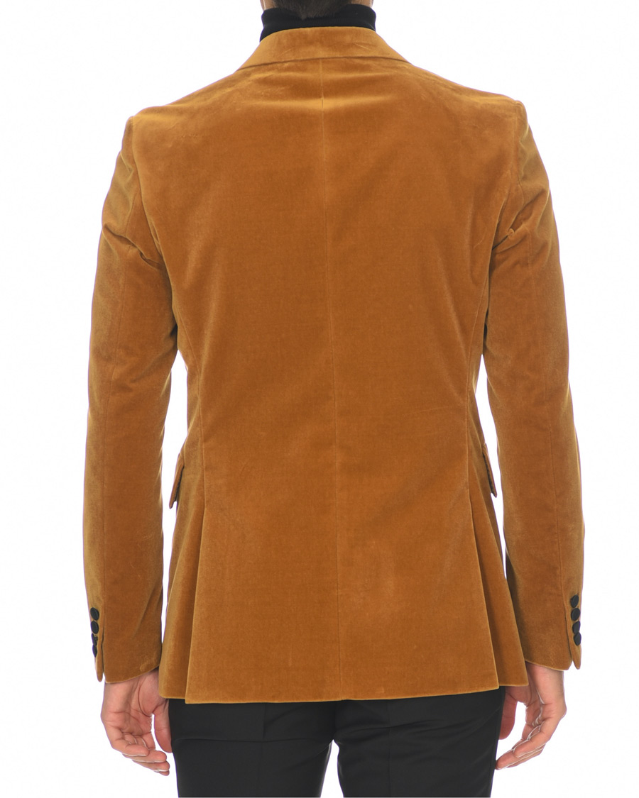 Homme | Blazers | Tiger of Sweden | 1903 Velvet Tuxedo Blazer Mustard