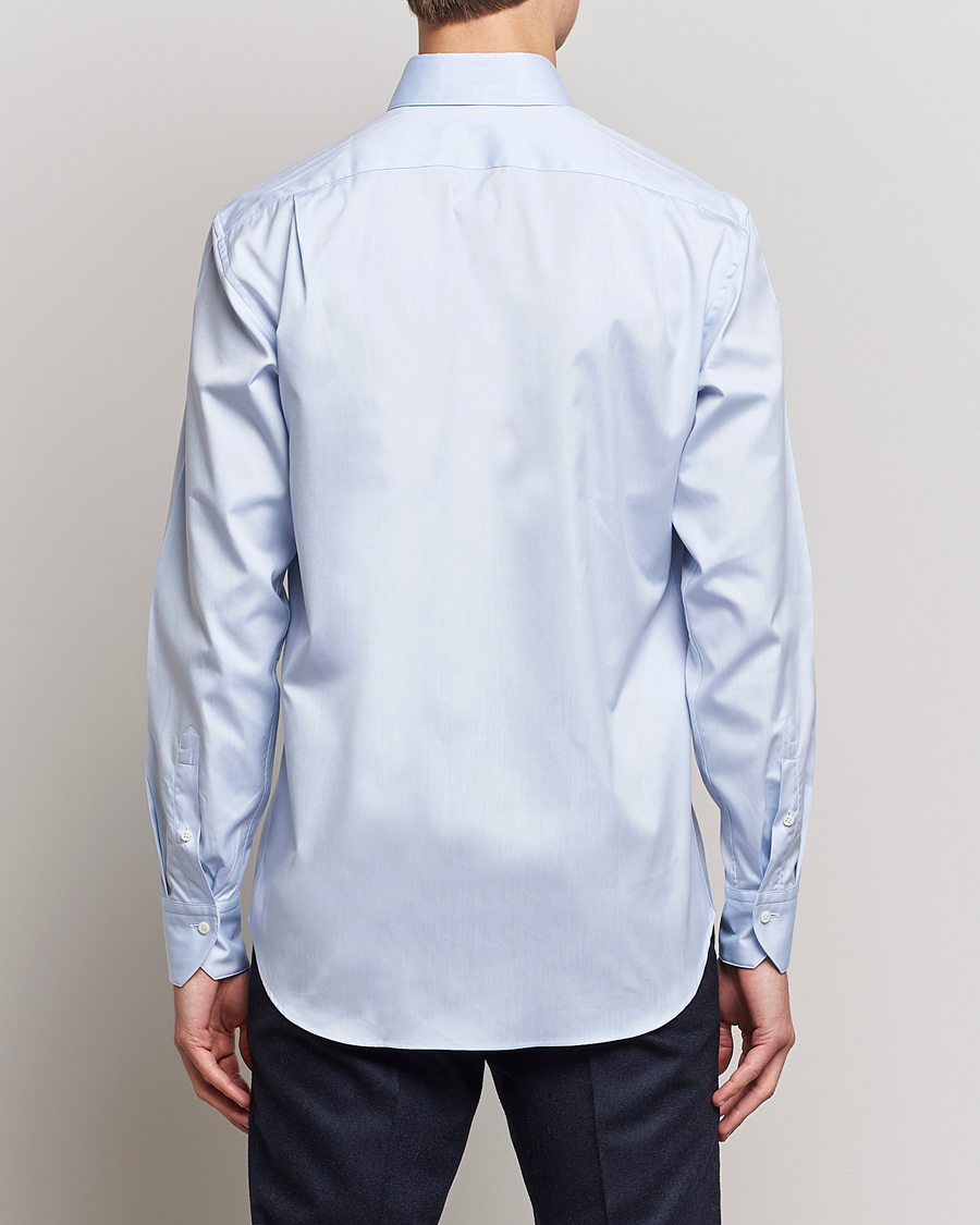 Homme | Chemises | Stenströms | Fitted Body Button Down Shirt Light Blue