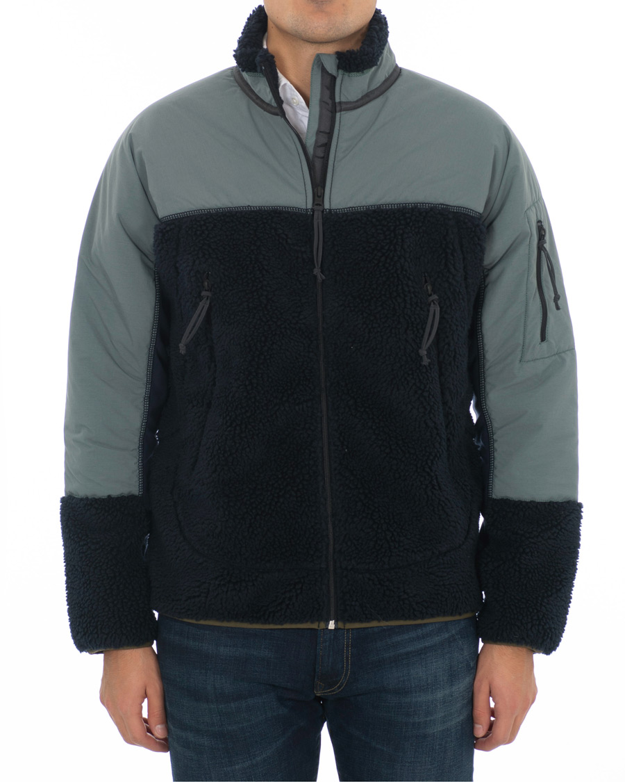 Homme | Manteaux Et Vestes | J.Crew | 8mm Pile Sherpa Full Zip Jacket Darkest Indigo