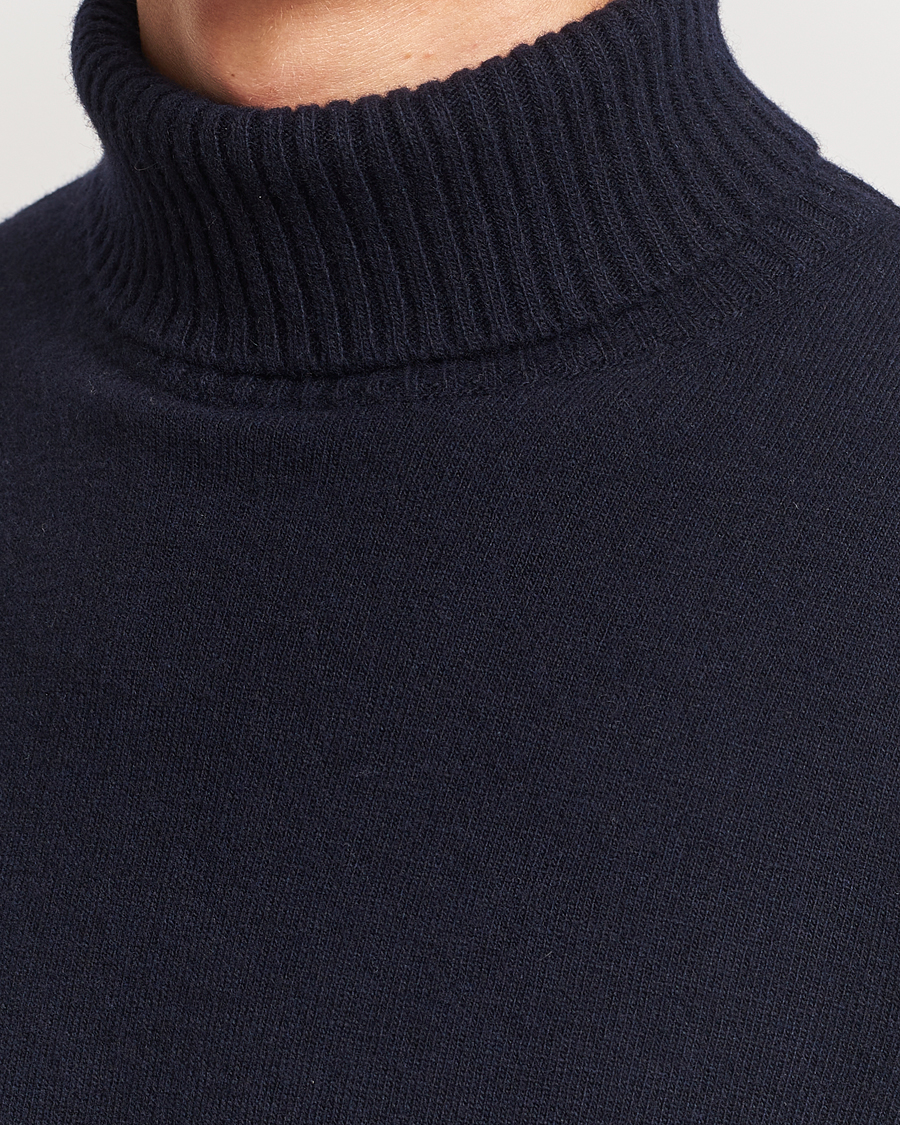 Homme | Pulls Et Tricots | Oscar Jacobson | Salim Wool/Cashmere Rollneck Navy