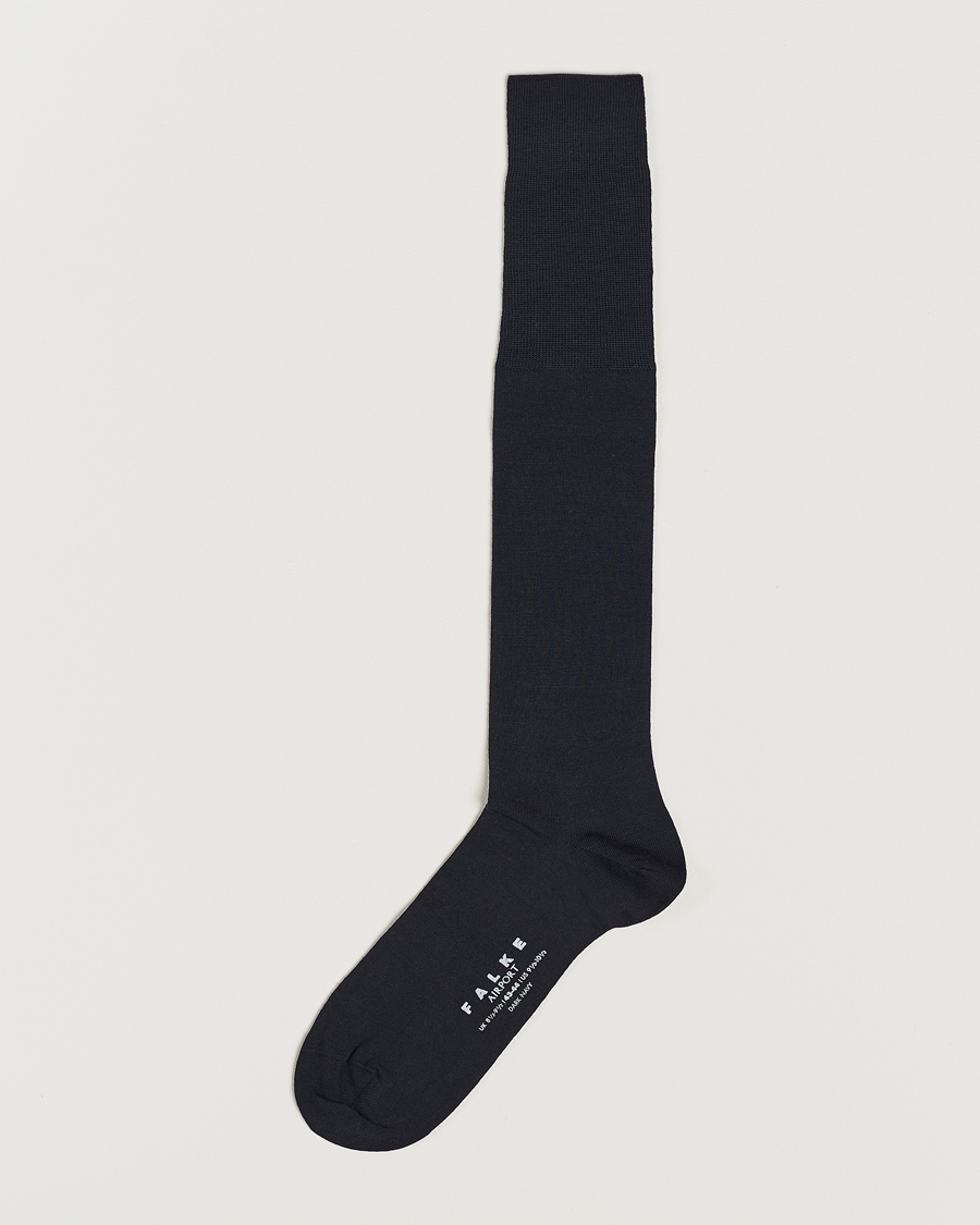 Homme | Sous-Vêtements Et Chaussettes | Falke | Airport Knee Socks Dark Navy