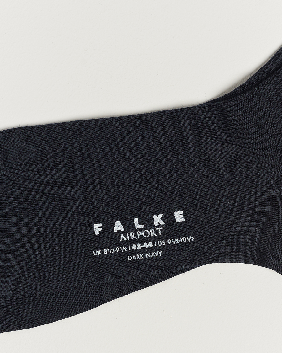 Homme | Sous-Vêtements Et Chaussettes | Falke | Airport Knee Socks Dark Navy