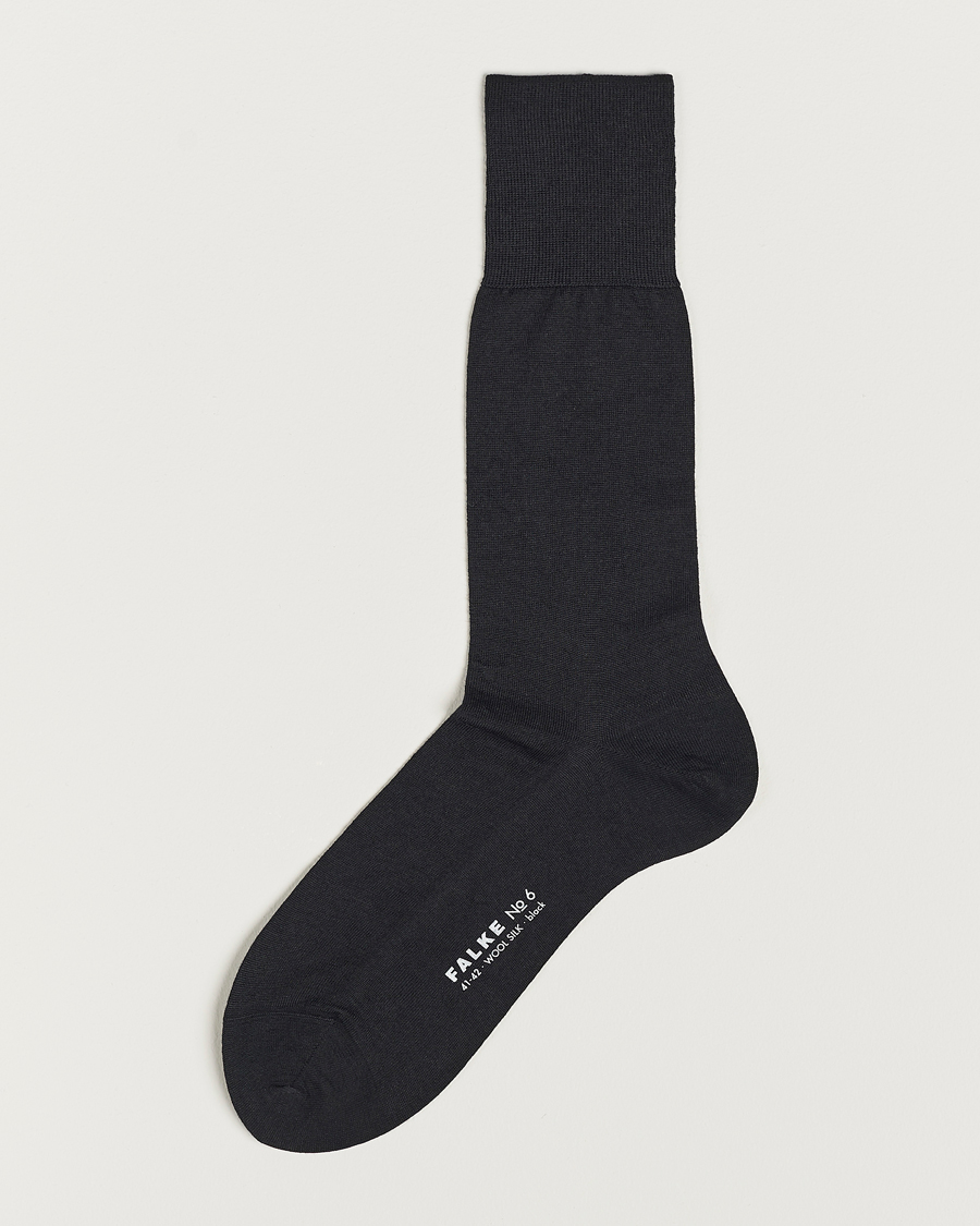 Homme | Sous-Vêtements Et Chaussettes | Falke | No. 6 Finest Merino & Silk Socks Black