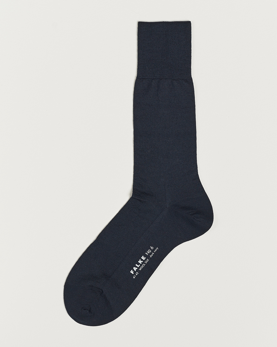 Homme | Sous-Vêtements Et Chaussettes | Falke | No. 6 Finest Merino & Silk Socks Dark Navy