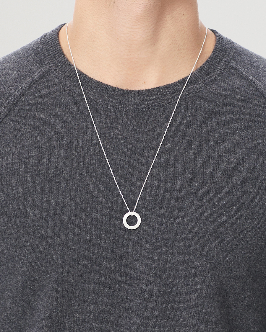 Homme | Sections | LE GRAMME | Circle Necklace Le 2.5  Sterling Silver