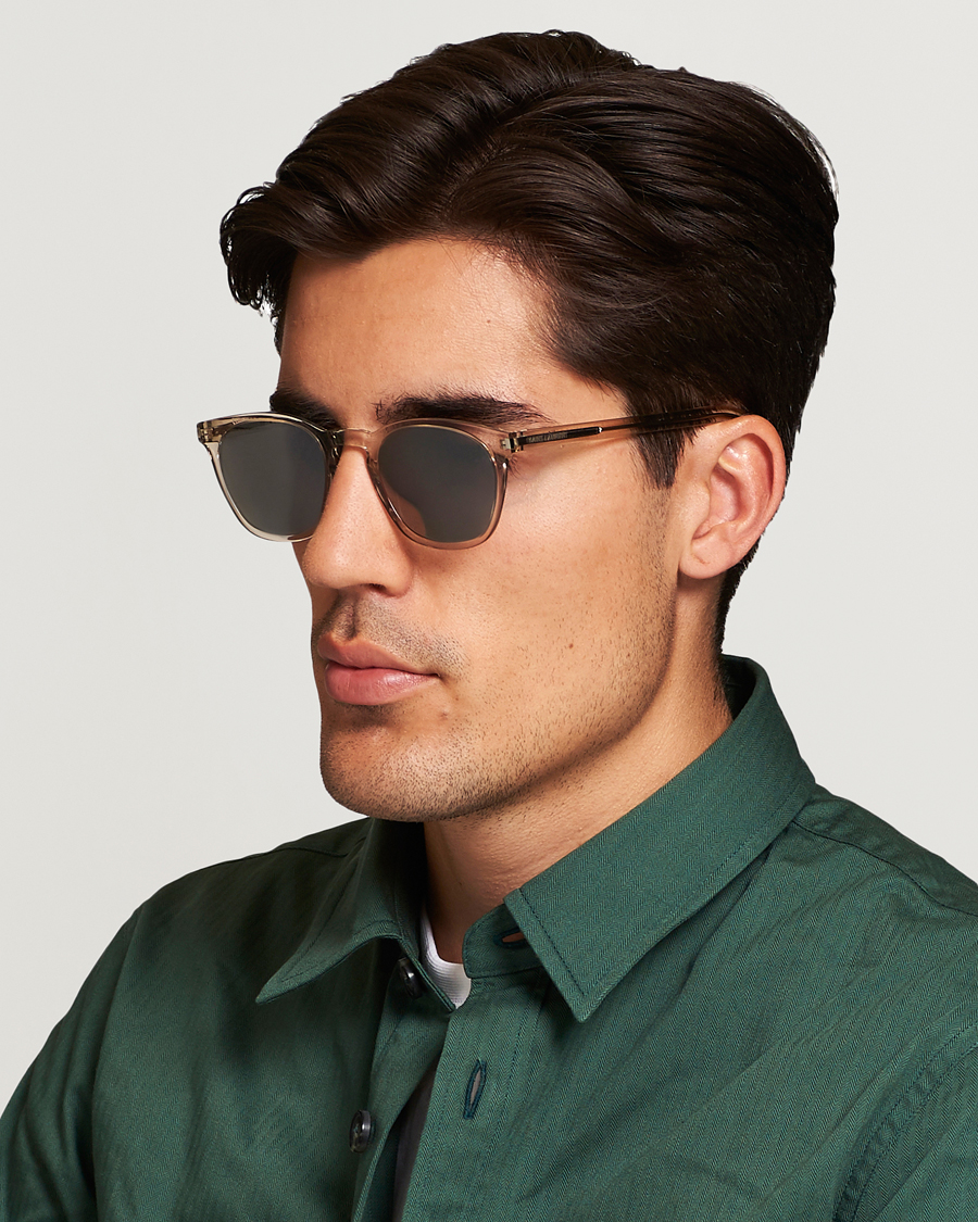 Homme | Lunettes De Soleil | Saint Laurent | SL 28 Sunglasses Beige/Silver