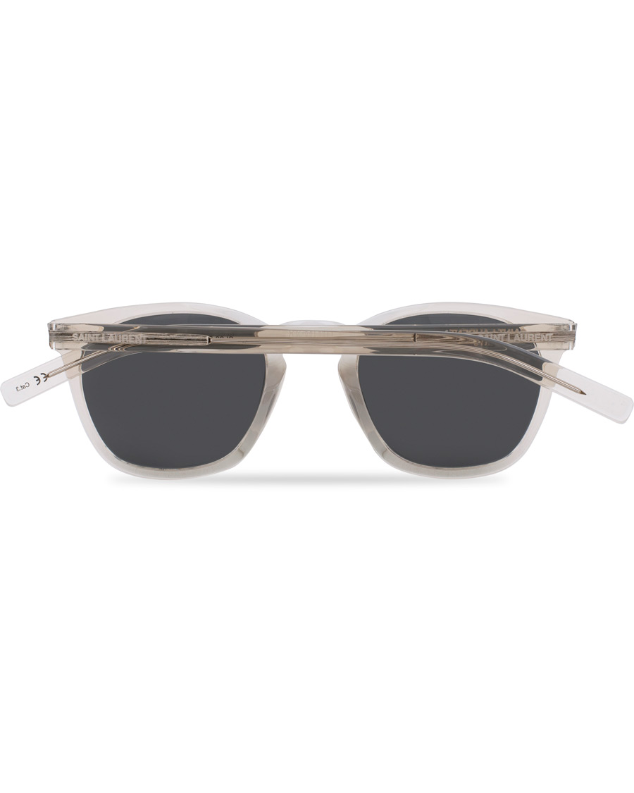 Homme | Lunettes De Soleil | Saint Laurent | SL 28 Sunglasses Beige/Silver
