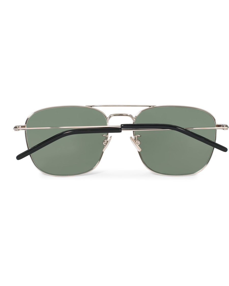 Homme | Saint Laurent SL 309 Sunglasses Silver/Green | Saint Laurent | SL 309 Sunglasses Silver/Green