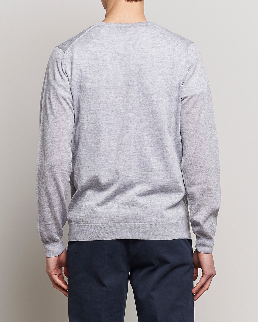 Homme | Pulls Et Tricots | Stenströms | Merino Zegna Knitted Cardigan Light Grey