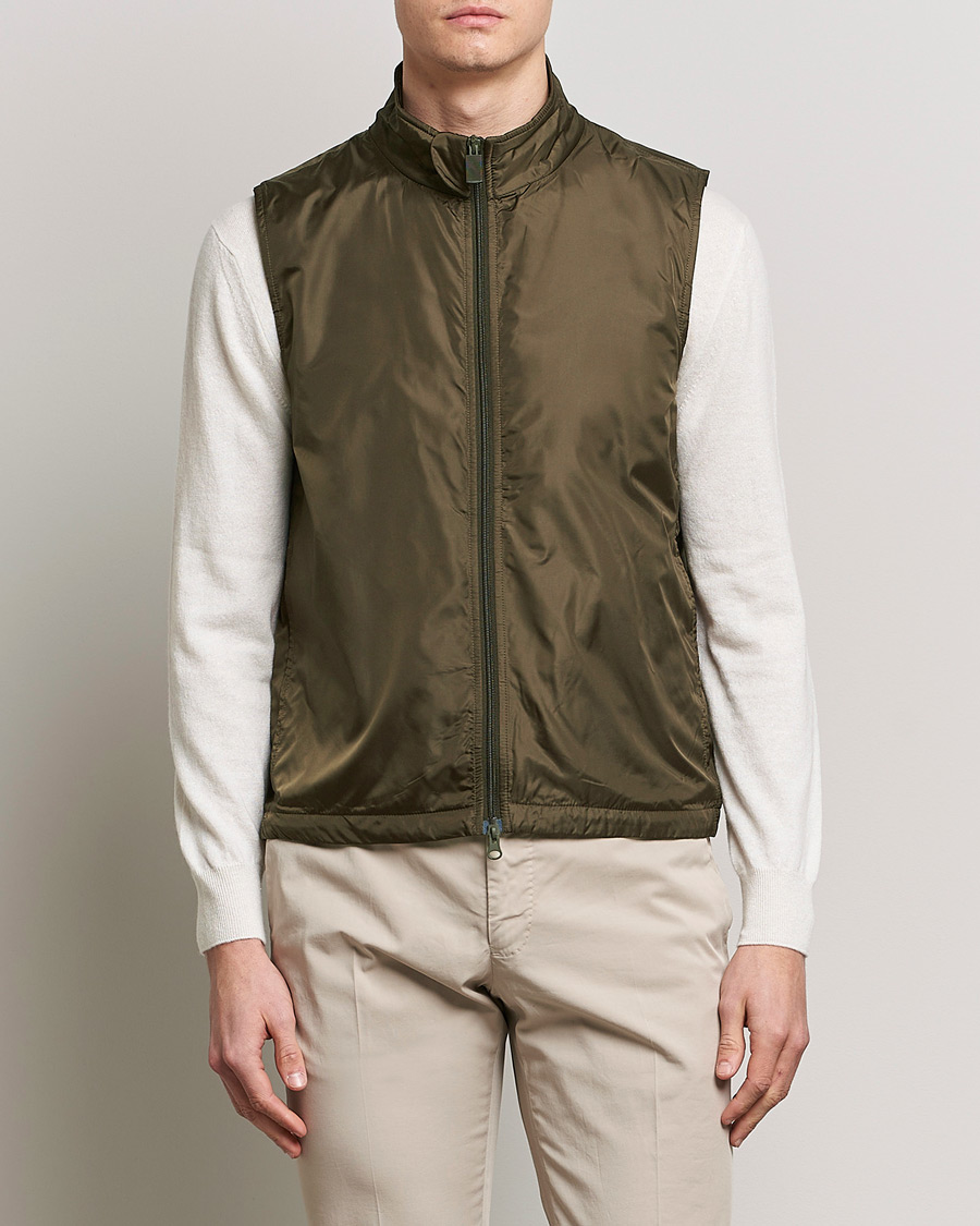 Homme | Gilets | Aspesi | Vernes Nylon Gilet Dark Military