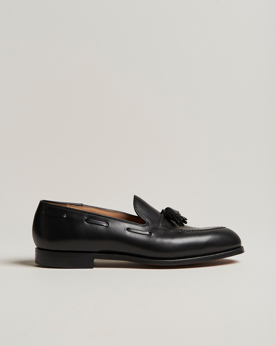 Homme | Loafers | Crockett & Jones | Cavendish 2 Tassel Loafer Black Calf