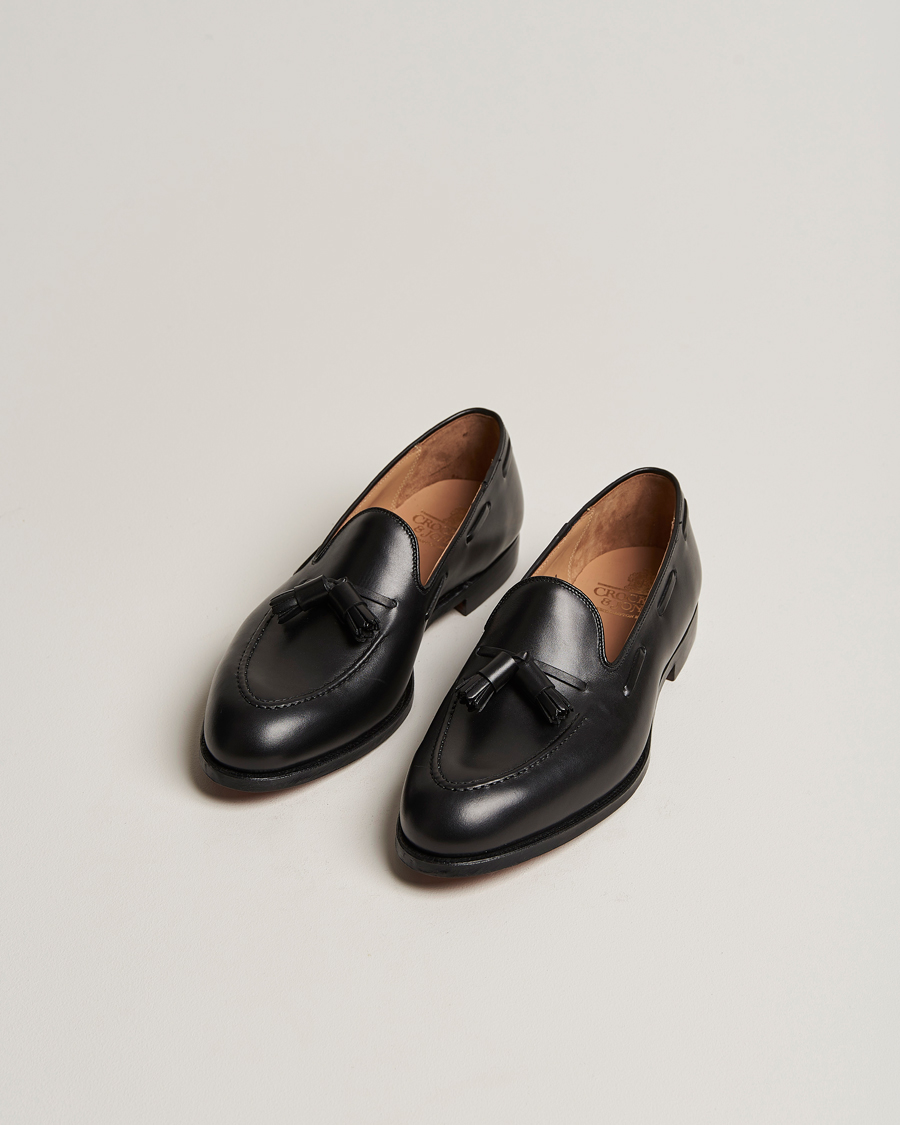 Homme | Loafers | Crockett & Jones | Cavendish 2 Tassel Loafer Black Calf