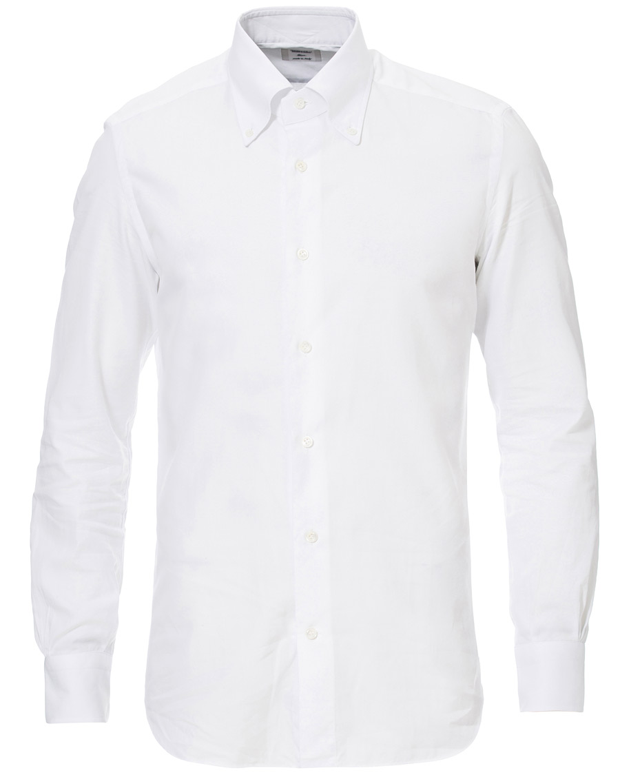 Homme | Chemises | Mazzarelli | Soft Oxford Button Down Shirt White