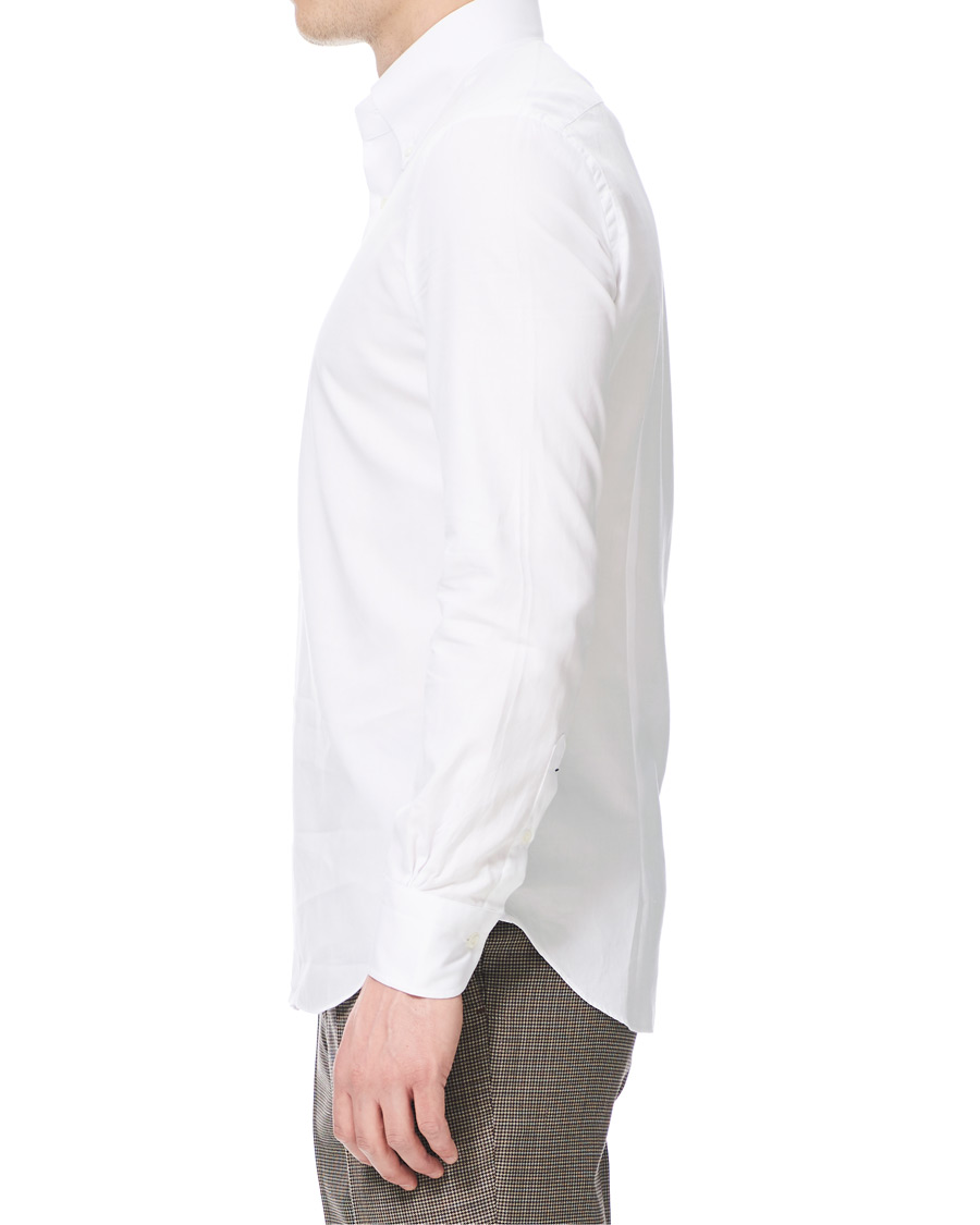 Homme | Chemises | Mazzarelli | Soft Oxford Button Down Shirt White